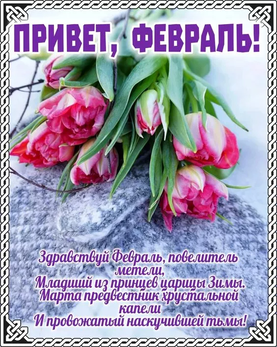 Картинки с последним месяцем зимы. Картинки С последним месяцем зимы: привет февраль
