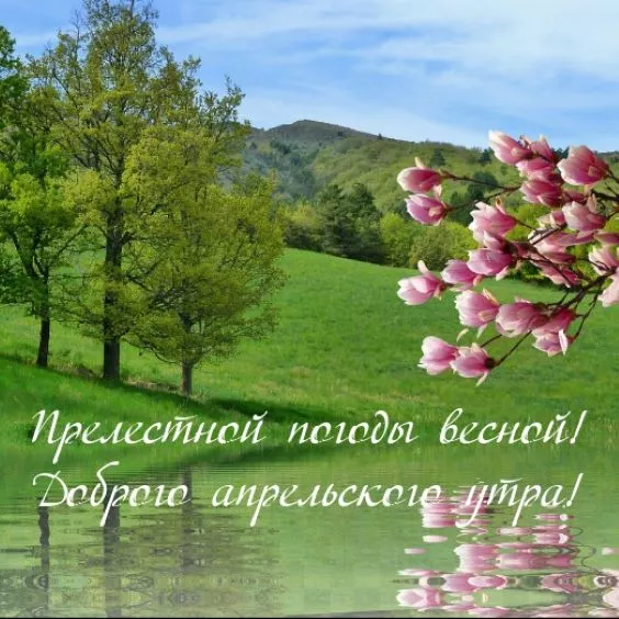Красивые картинки с Добрым апрельским утром. Доброе утро: картинки апрельские