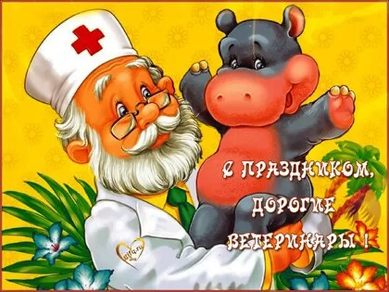 Красивые картинки с Днем ветеринарного врача. Прикольные картинки с Днем ветеринарного врача