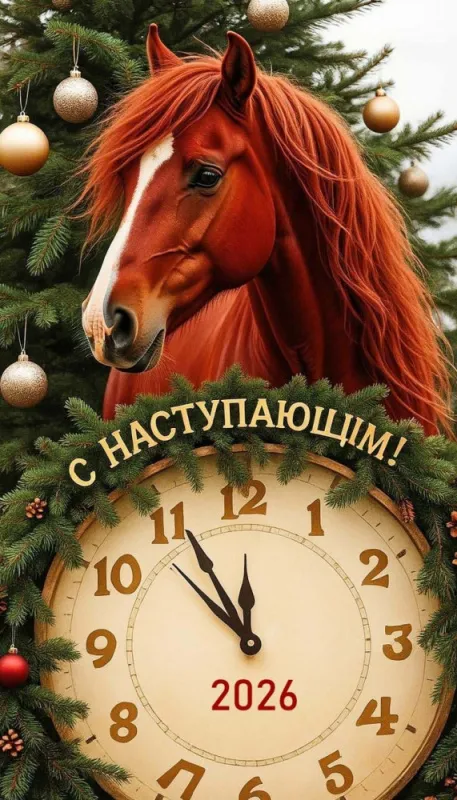 Картинки "С наступающим Новым годом!" 2026. Новогодние картинки для поздравлений в мессенджерах и соцсетях