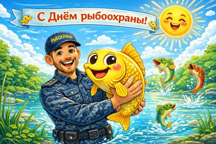 День рыбоохраны России 7 апреля — картинки, открытки и поздравления. С Днём рыбоохраны — прикольные картинки